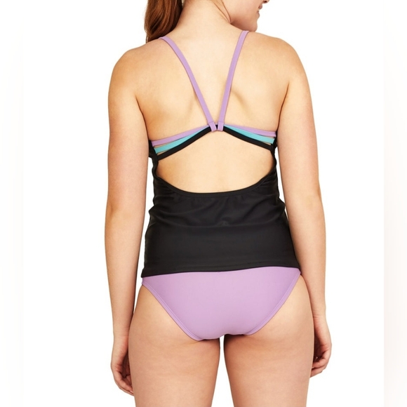 👒SPEEDO BRAND NEW STRAPPY SCOOPNECK TANKINI TOP & BOTTOM SIZE M